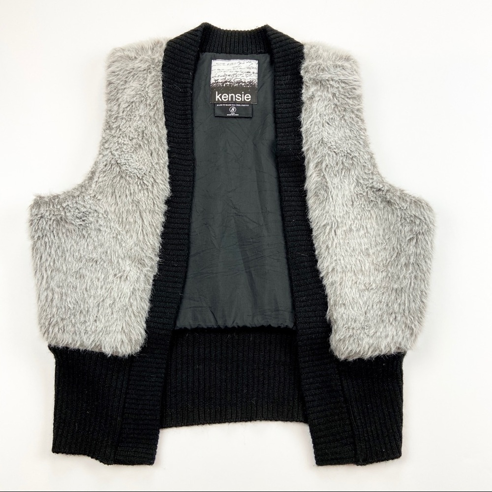 Kensie Faux Fur Vest Size S